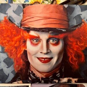 Johnny Depp MADHATTER 8 x 10 canvas